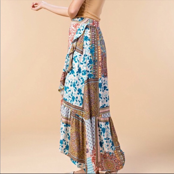 Boho Ruffle Skirt M - Picture 3 of 8